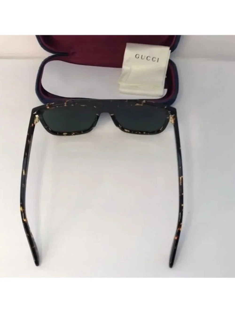 New Original Gucci GG1039S Havana tortoise square-frame sunglasses
